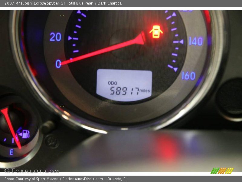 Still Blue Pearl / Dark Charcoal 2007 Mitsubishi Eclipse Spyder GT