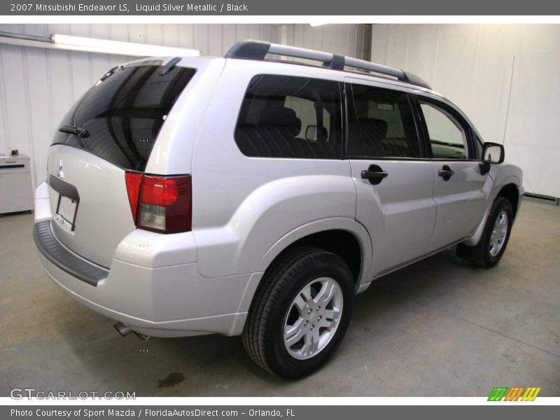 Liquid Silver Metallic / Black 2007 Mitsubishi Endeavor LS
