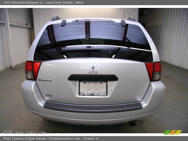 Liquid Silver Metallic / Black 2007 Mitsubishi Endeavor LS