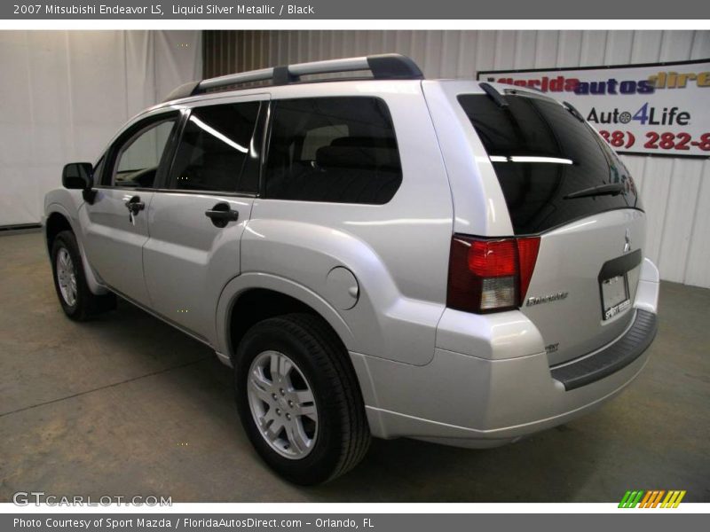 Liquid Silver Metallic / Black 2007 Mitsubishi Endeavor LS