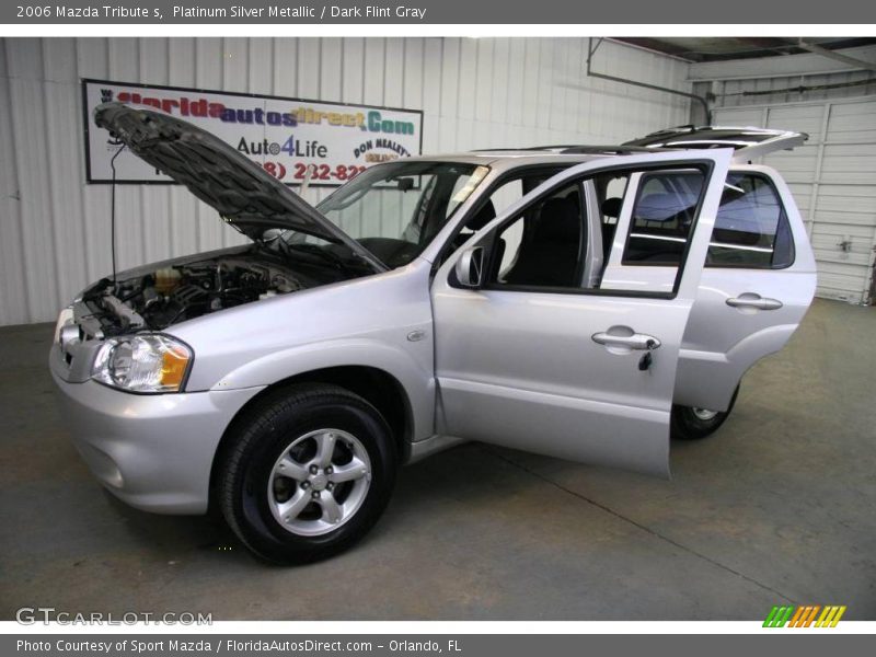 Platinum Silver Metallic / Dark Flint Gray 2006 Mazda Tribute s