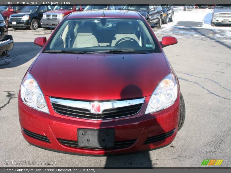 Red Jewel / Tan 2008 Saturn Aura XE