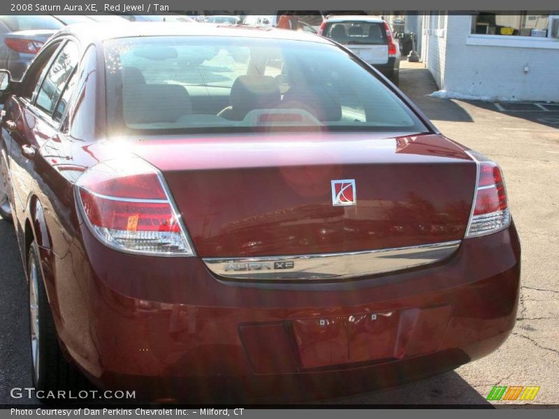 Red Jewel / Tan 2008 Saturn Aura XE