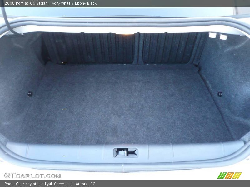 Ivory White / Ebony Black 2008 Pontiac G6 Sedan