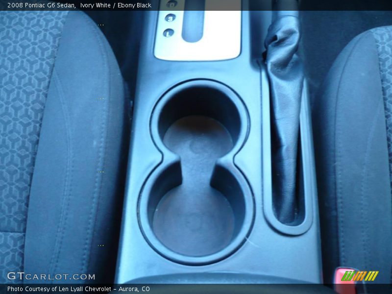 Ivory White / Ebony Black 2008 Pontiac G6 Sedan