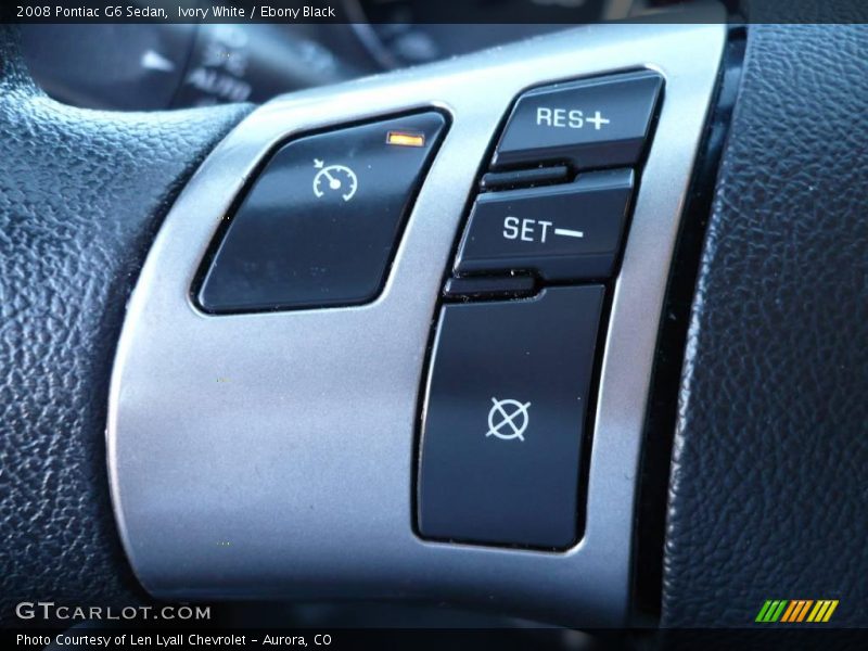 Ivory White / Ebony Black 2008 Pontiac G6 Sedan