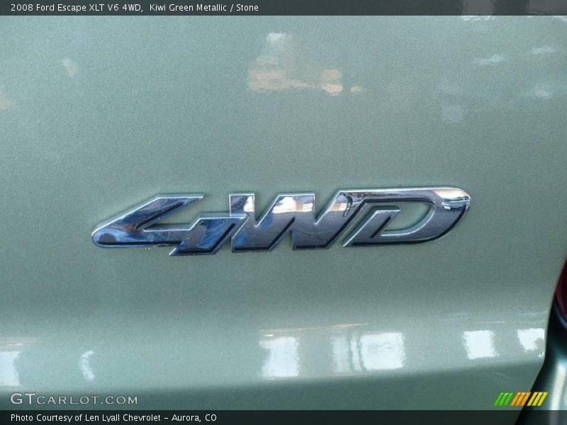 Kiwi Green Metallic / Stone 2008 Ford Escape XLT V6 4WD