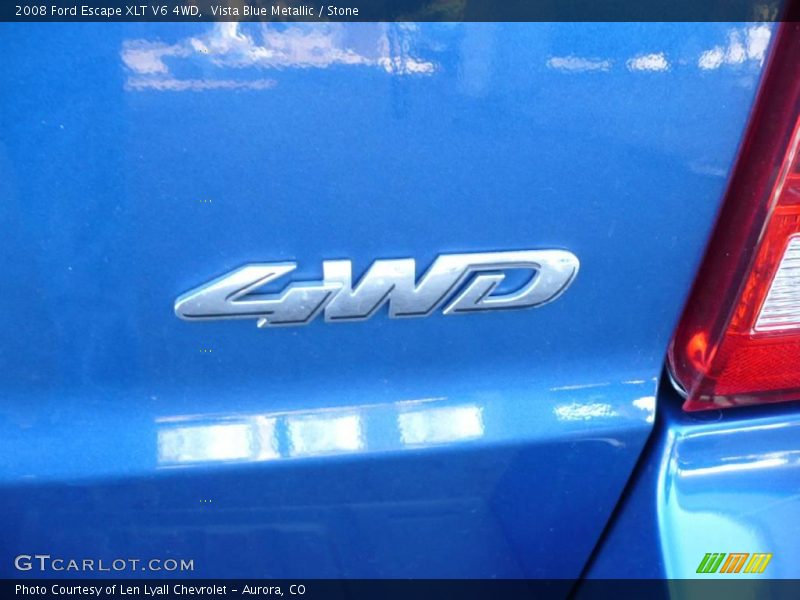 Vista Blue Metallic / Stone 2008 Ford Escape XLT V6 4WD