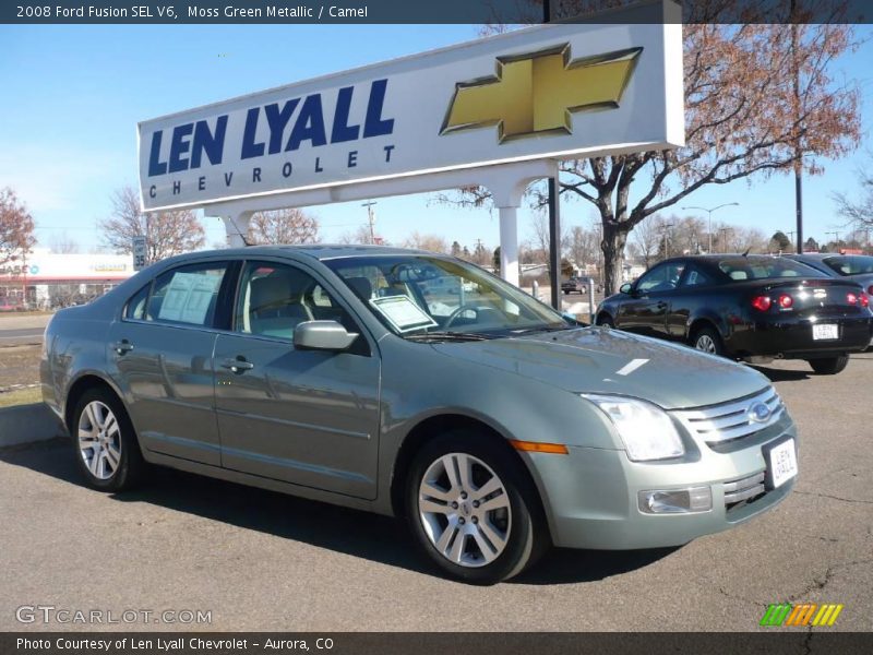 Moss Green Metallic / Camel 2008 Ford Fusion SEL V6