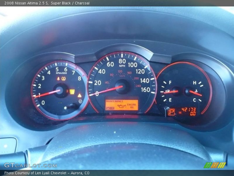 Super Black / Charcoal 2008 Nissan Altima 2.5 S