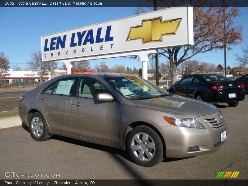 Desert Sand Metallic / Bisque 2009 Toyota Camry LE