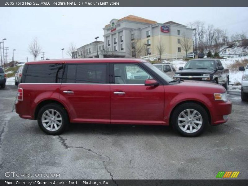 Redfire Metallic / Medium Light Stone 2009 Ford Flex SEL AWD