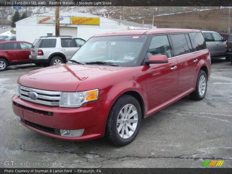 Redfire Metallic / Medium Light Stone 2009 Ford Flex SEL AWD