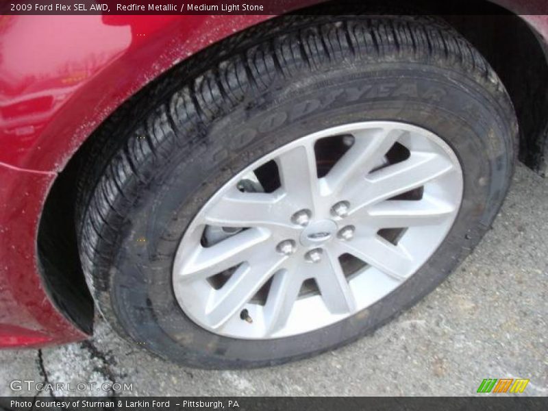 Redfire Metallic / Medium Light Stone 2009 Ford Flex SEL AWD