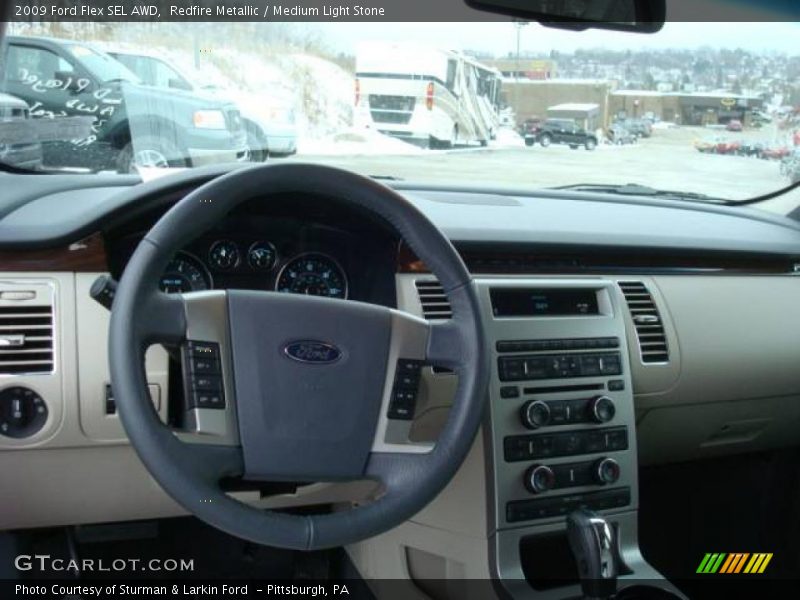 Redfire Metallic / Medium Light Stone 2009 Ford Flex SEL AWD