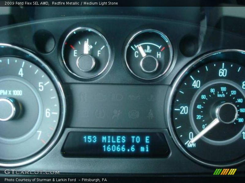 Redfire Metallic / Medium Light Stone 2009 Ford Flex SEL AWD
