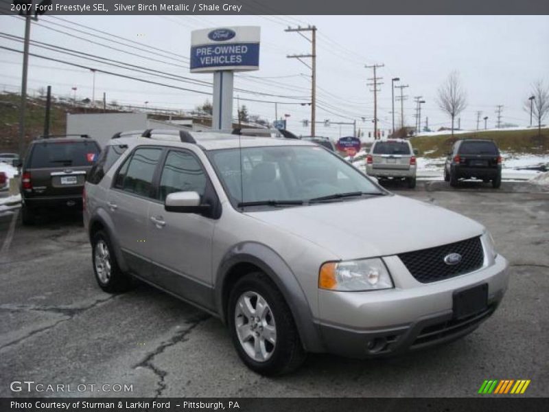 Silver Birch Metallic / Shale Grey 2007 Ford Freestyle SEL