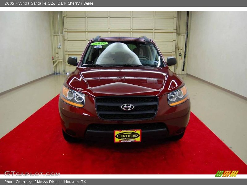 Dark Cherry / Beige 2009 Hyundai Santa Fe GLS