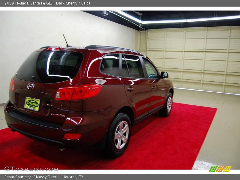 Dark Cherry / Beige 2009 Hyundai Santa Fe GLS