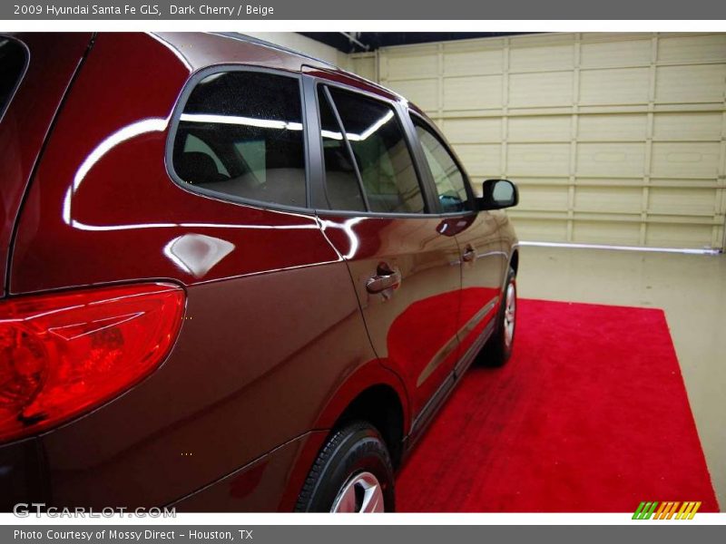 Dark Cherry / Beige 2009 Hyundai Santa Fe GLS