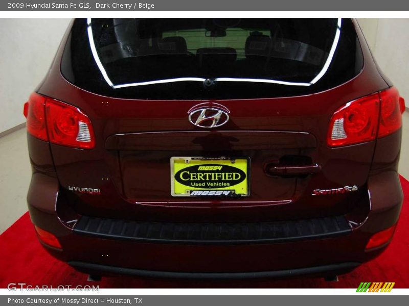 Dark Cherry / Beige 2009 Hyundai Santa Fe GLS