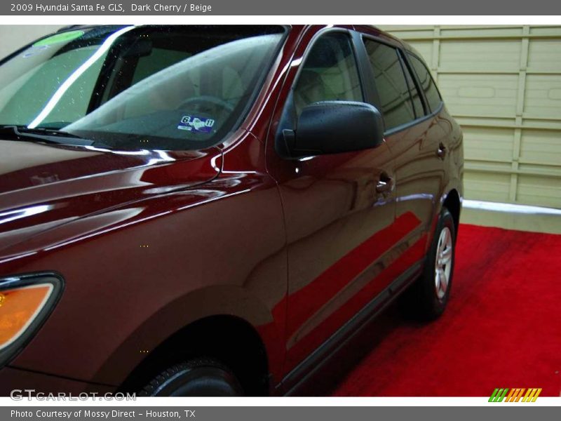 Dark Cherry / Beige 2009 Hyundai Santa Fe GLS