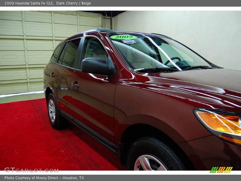 Dark Cherry / Beige 2009 Hyundai Santa Fe GLS