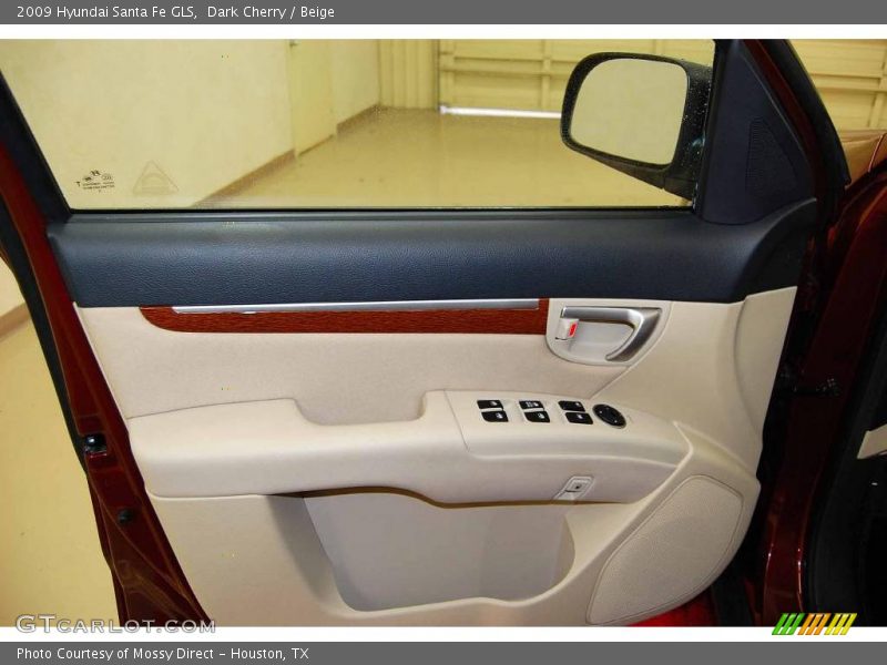 Dark Cherry / Beige 2009 Hyundai Santa Fe GLS