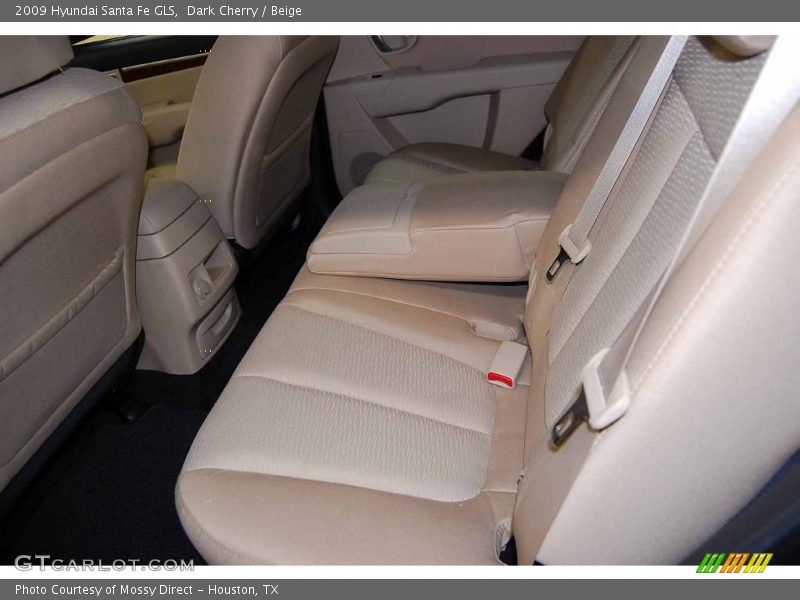 Dark Cherry / Beige 2009 Hyundai Santa Fe GLS