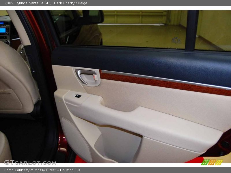 Dark Cherry / Beige 2009 Hyundai Santa Fe GLS