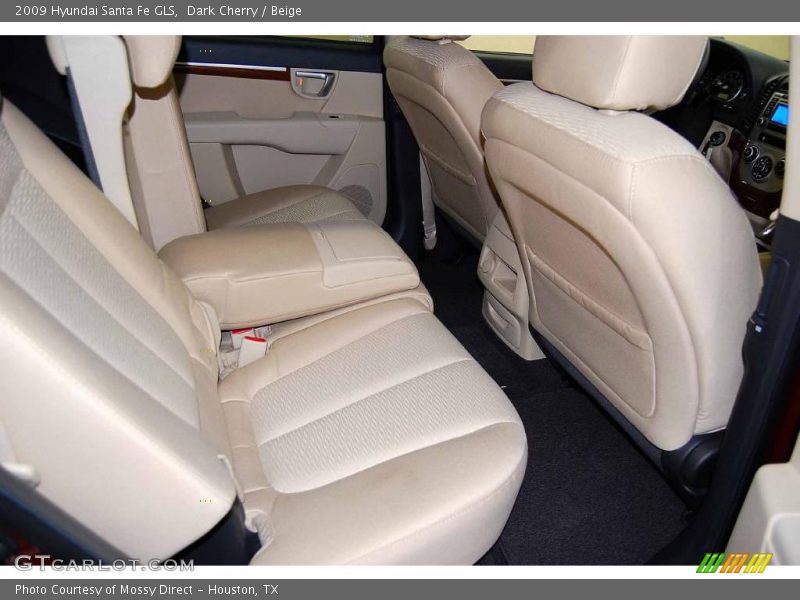 Dark Cherry / Beige 2009 Hyundai Santa Fe GLS