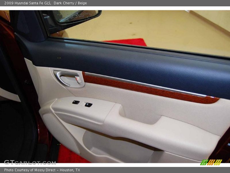 Dark Cherry / Beige 2009 Hyundai Santa Fe GLS