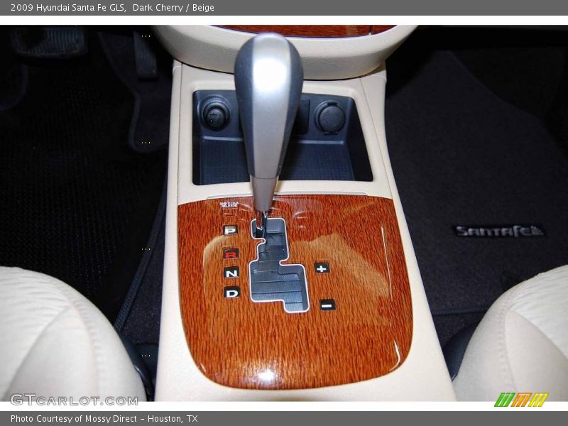 Dark Cherry / Beige 2009 Hyundai Santa Fe GLS