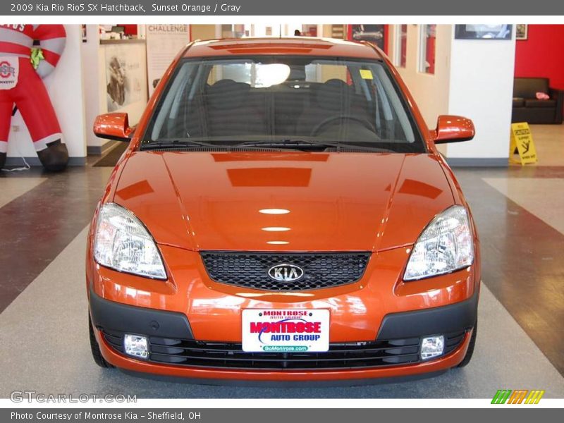 Sunset Orange / Gray 2009 Kia Rio Rio5 SX Hatchback