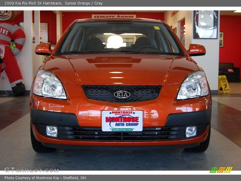 Sunset Orange / Gray 2009 Kia Rio Rio5 SX Hatchback
