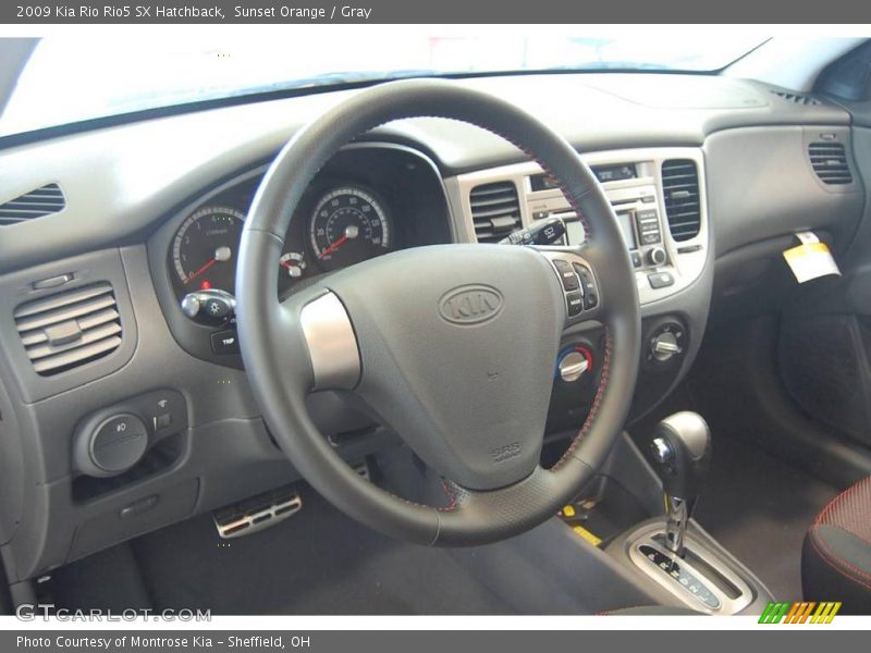 Sunset Orange / Gray 2009 Kia Rio Rio5 SX Hatchback