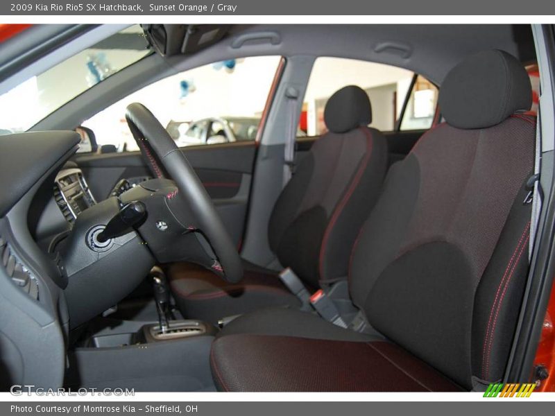 Sunset Orange / Gray 2009 Kia Rio Rio5 SX Hatchback