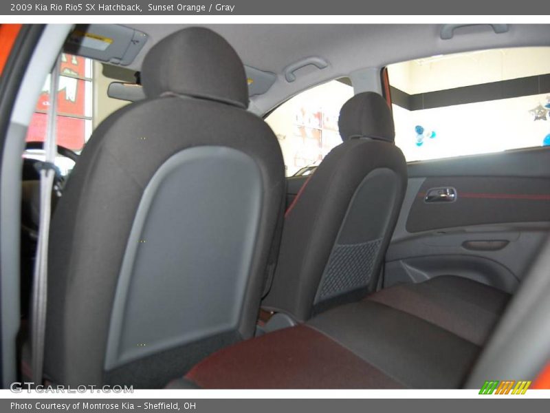 Sunset Orange / Gray 2009 Kia Rio Rio5 SX Hatchback