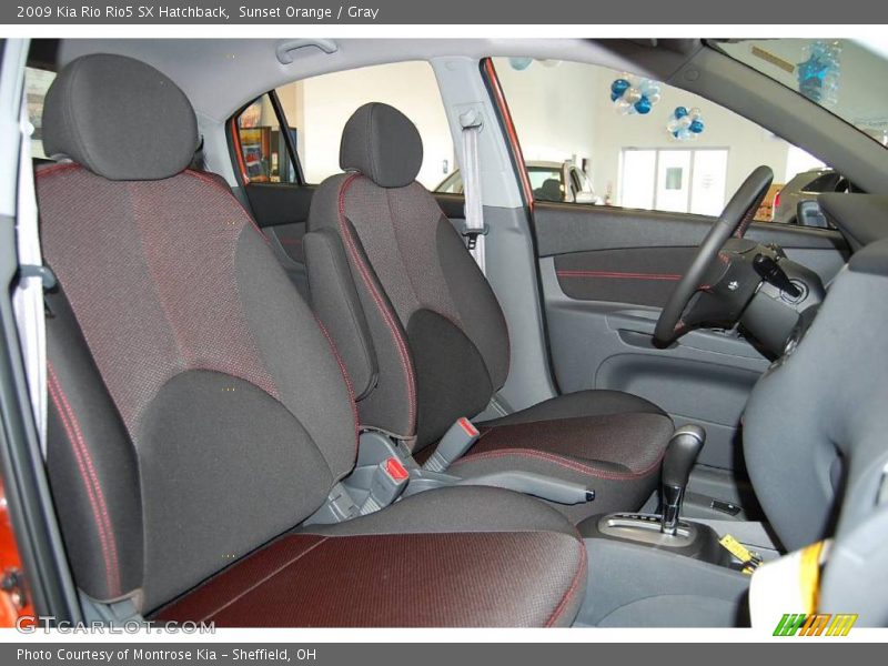 Sunset Orange / Gray 2009 Kia Rio Rio5 SX Hatchback