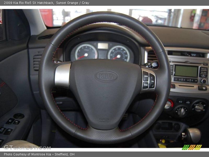 Sunset Orange / Gray 2009 Kia Rio Rio5 SX Hatchback