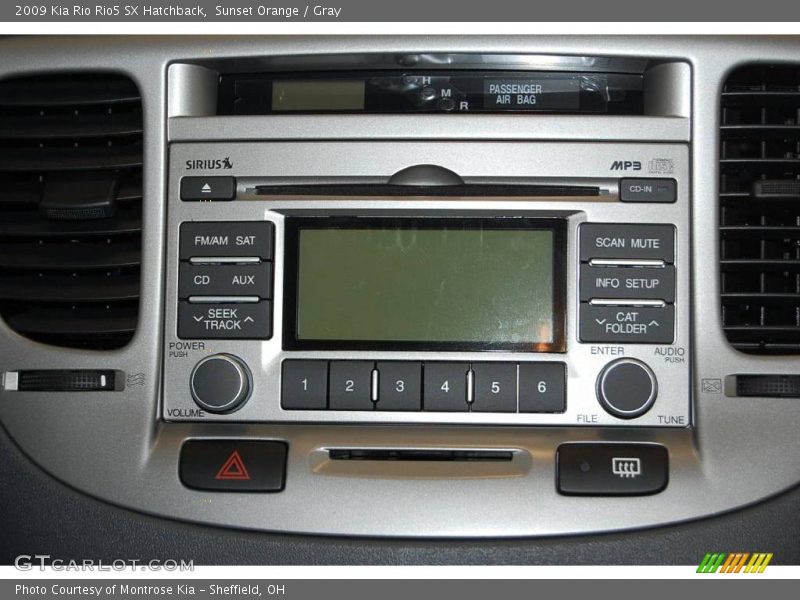 Sunset Orange / Gray 2009 Kia Rio Rio5 SX Hatchback