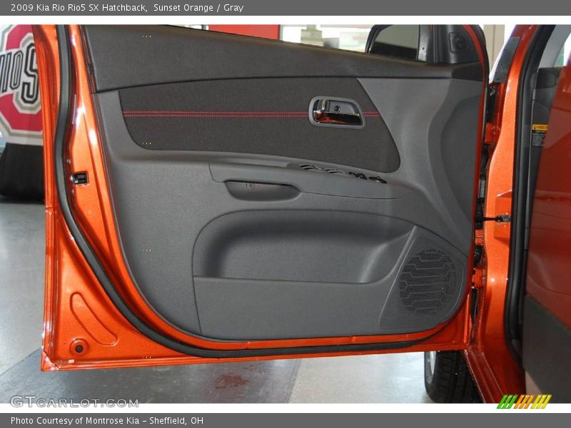 Sunset Orange / Gray 2009 Kia Rio Rio5 SX Hatchback
