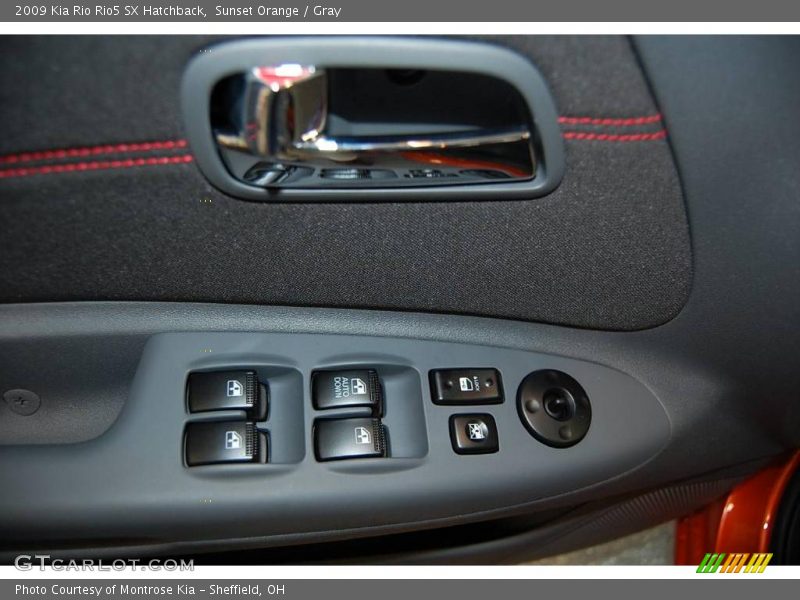 Sunset Orange / Gray 2009 Kia Rio Rio5 SX Hatchback