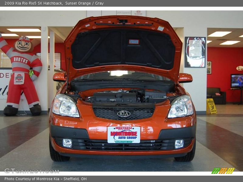 Sunset Orange / Gray 2009 Kia Rio Rio5 SX Hatchback