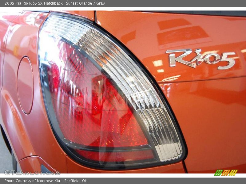 Sunset Orange / Gray 2009 Kia Rio Rio5 SX Hatchback