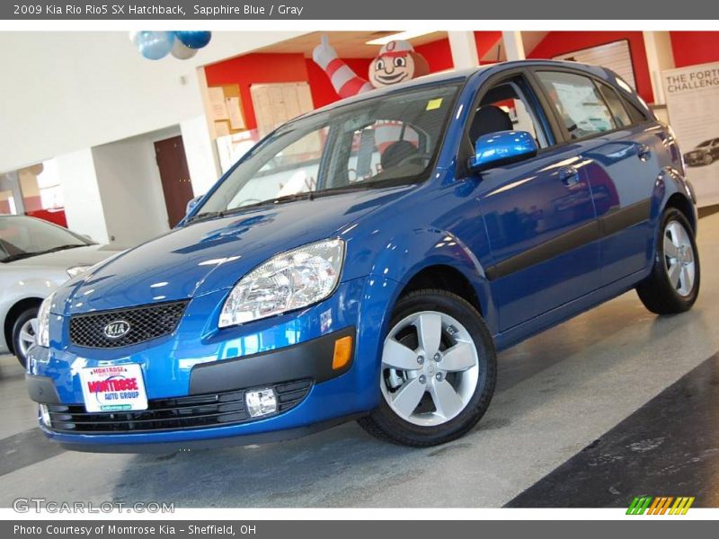 Sapphire Blue / Gray 2009 Kia Rio Rio5 SX Hatchback