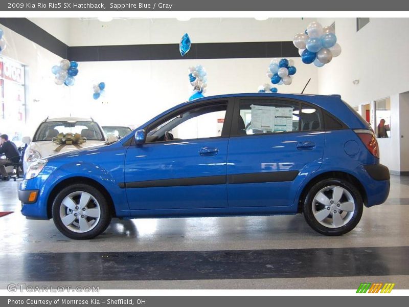 Sapphire Blue / Gray 2009 Kia Rio Rio5 SX Hatchback