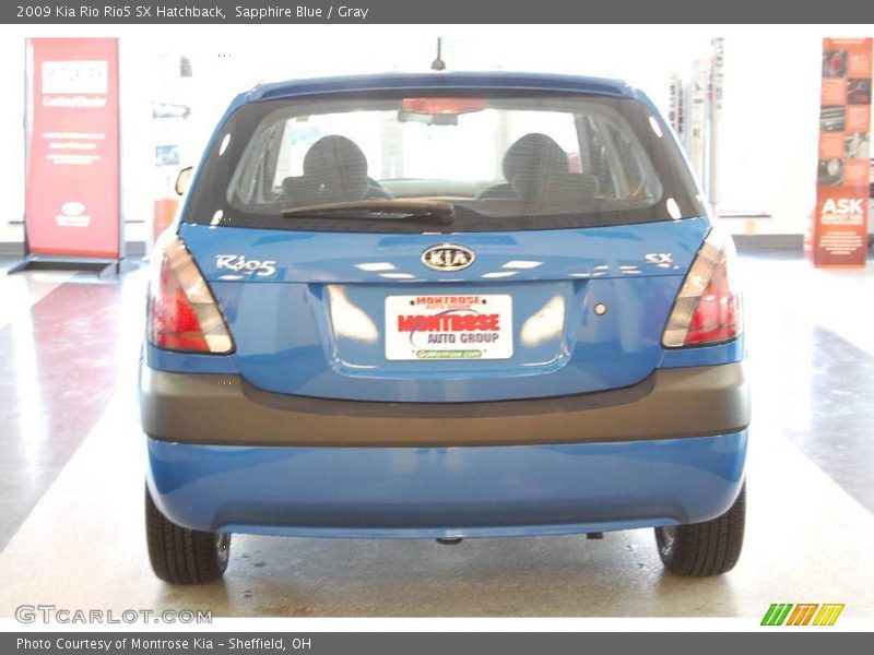 Sapphire Blue / Gray 2009 Kia Rio Rio5 SX Hatchback