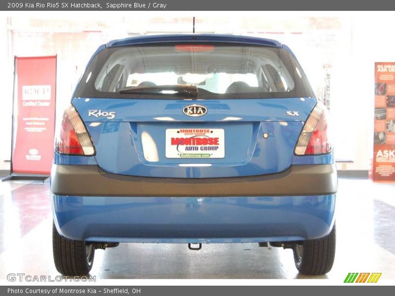 Sapphire Blue / Gray 2009 Kia Rio Rio5 SX Hatchback