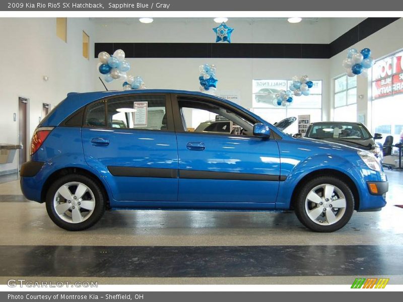 Sapphire Blue / Gray 2009 Kia Rio Rio5 SX Hatchback